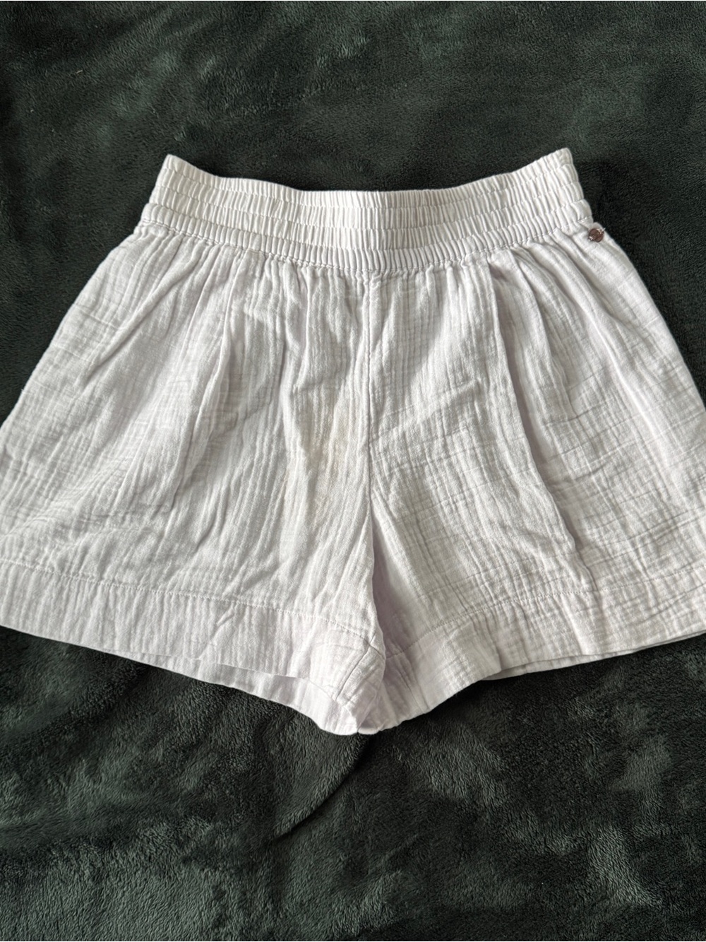 CALIA White Swim Cover-Up Shorts Size M NWT